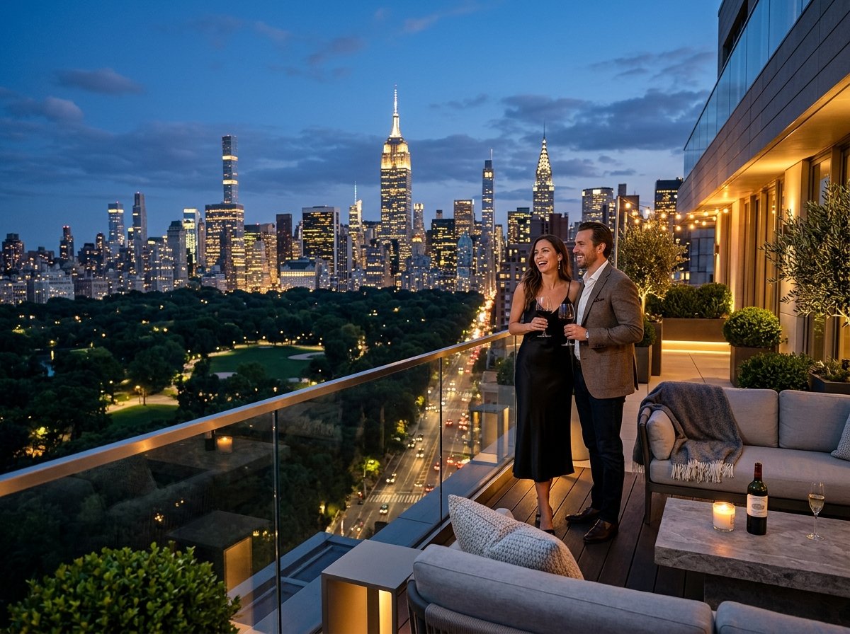 Sugar dating in New York City luxury rooftop